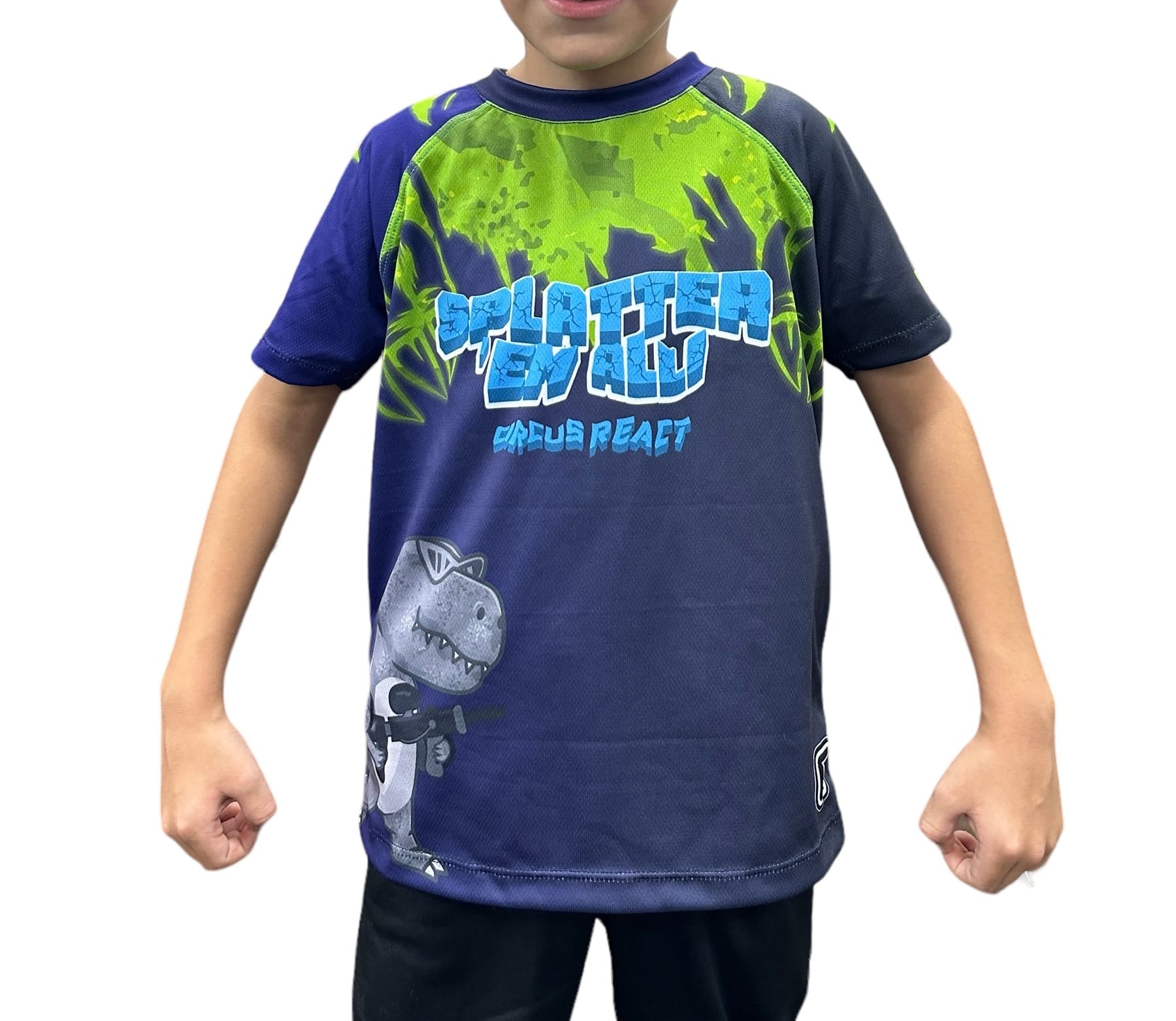 Kids Dryfit T-Rex Dino Edition